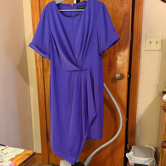 Eloquii Dresses & Skirts - Eloquii Asymmetrical Purple Dress. Size 14. Great condition.